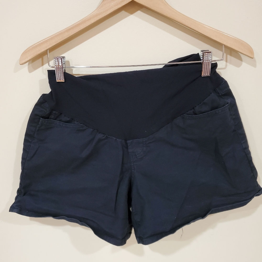 Joe's Jeans Black Maternity Shorts Belly Band 29